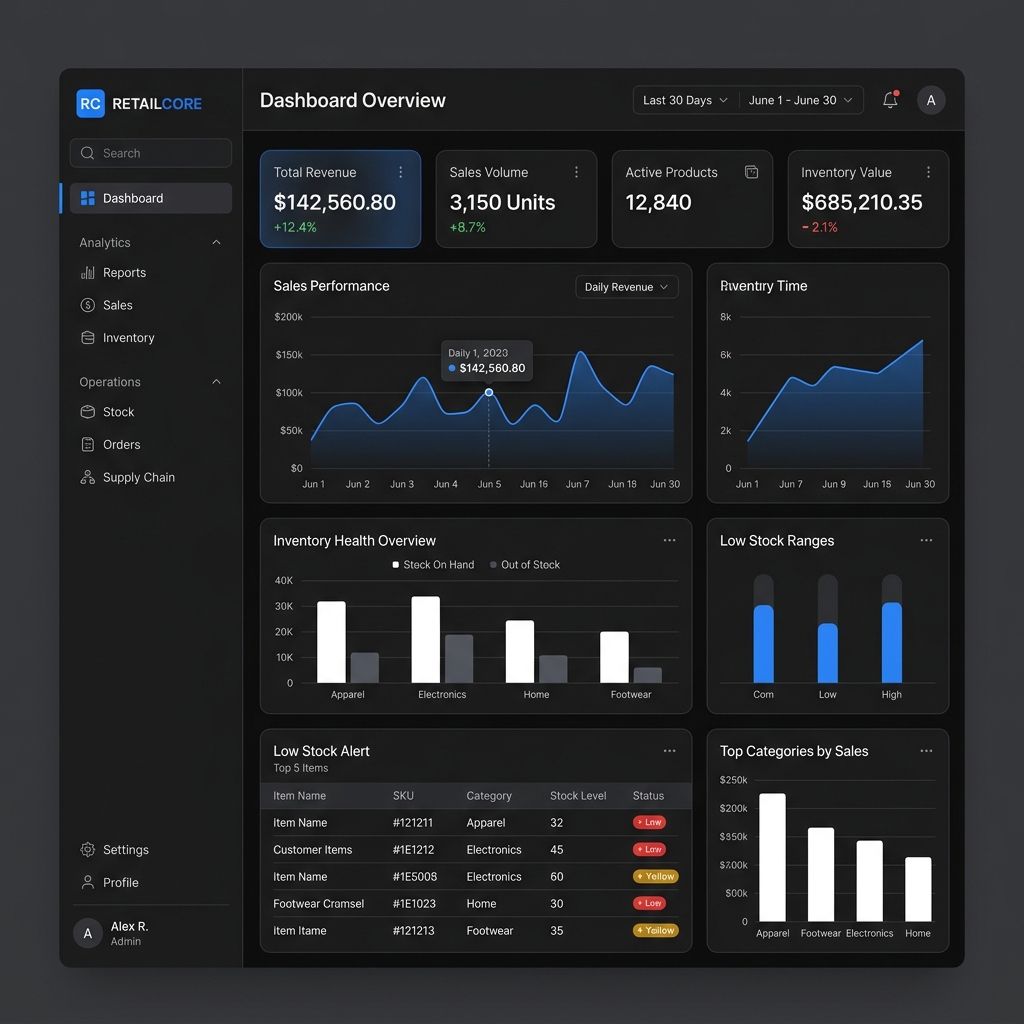 Retail Sense Dashboard